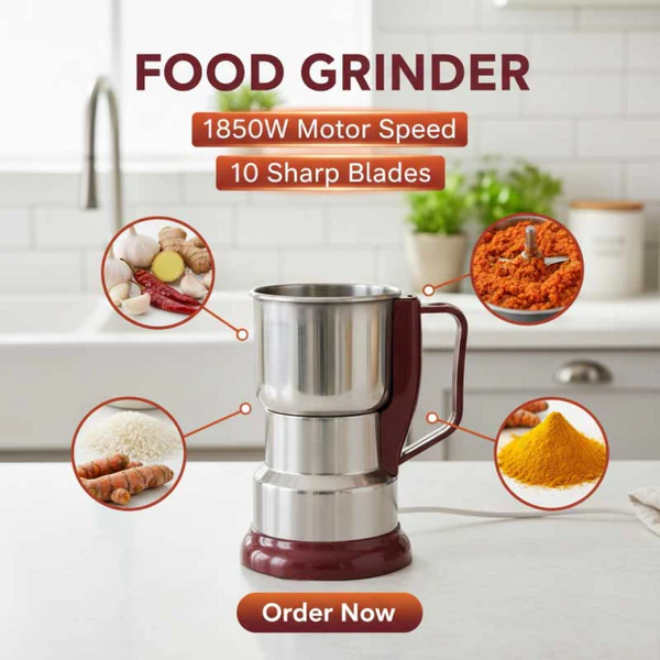 1850W Heavy Duty Food Grinder